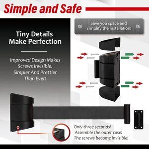 DuraSteel Belt Barrier VIP Area Crowd Control - 6.5 Ft - 10 Pieces $359 NEW!